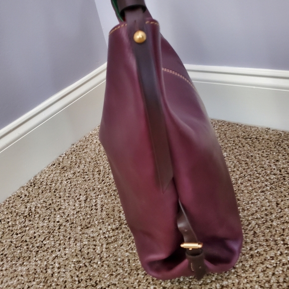 Dooney & Bourke Florentine Twist Sac in Plum - Picture 6 of 14